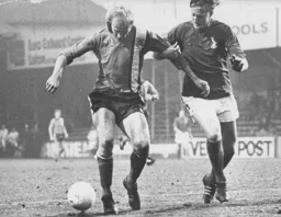Ron Futcher shields the ball