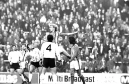 Ron Futcher gets higher than anyone