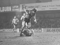 John Ryan get a bit close to the Orient goalkeeper John Jackson