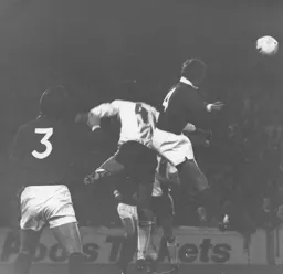 Brian Chambers battles with the Charlton defence