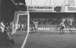 An Andy King (out of picture) effort hits the back of the net