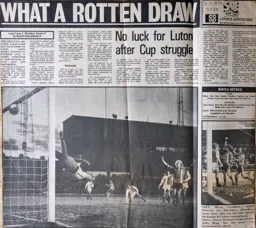 Match Report: Luton Town FC vs Blackburn Rovers (3rd Jan 1976)