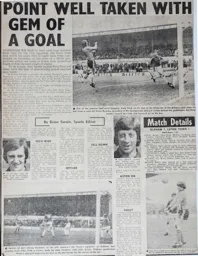 Match Report: Oldham Athletic vs Luton Town FC (21st Feb 1976)