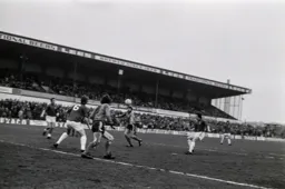 Alan West waits to strike for goal