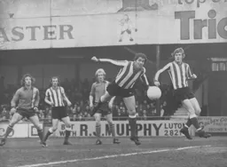 Sunderland's Bobby Moncur heads the ball out for a corner