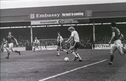 Ron Futcher controls the ball