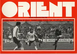 Programme: Orient vs Luton Town FC (20th Mar 1976)