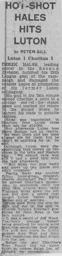 Match Report: Luton Town FC vs Charlton Athletic (27th Mar 1976)