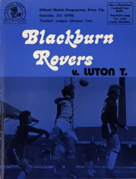 Programme: Blackburn Rovers vs Luton Town FC (3rd Apr 1976)