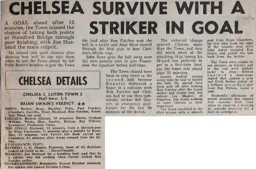 Match Report: Chelsea vs Luton Town FC (16th Apr 1976)