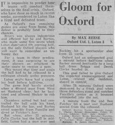 Match Report: Oxford United vs Luton Town FC (17th Apr 1976)