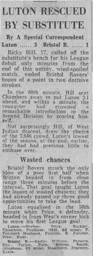 Match Report: Luton Town FC vs Bristol Rovers (19th Apr 1976)