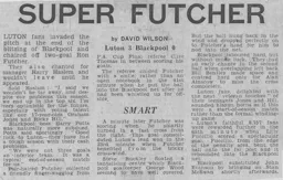 Match Report: Luton Town FC vs Blackpool (24th Apr 1976)
