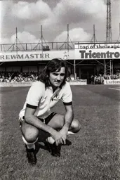 George Best graces the Kenilworth Road pitch
