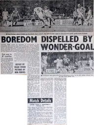 Match Report: Luton Town FC vs Hereford United (9th Oct 1976)