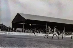 Ton Futcher heads for goal