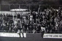 Paul Futcher brings the ball out of defence