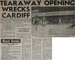 Match Report: Luton Town FC vs Cardiff City (20th Nov 1976)
