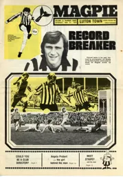 Programme: Notts County vs Luton Town FC (27th Nov 1976)