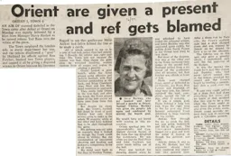 Match Report: Orient vs Luton Town FC (27th Dec 1977)
