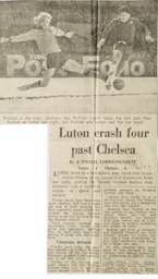 Match Report: Luton Town FC vs Chelsea (29th Dec 1977)