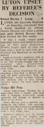 Match Report: Bristol Rovers vs Luton Town FC (1st Jan 1977)