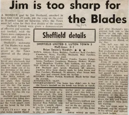 Match Report: Sheffield United vs Luton Town FC (22nd Jan 1977)