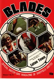 Programme: Sheffield United vs Luton Town FC (22nd Jan 1977)