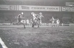 heads in his first goal for the club