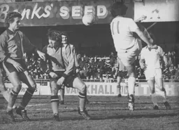 Paul Price and Alan West see a Luton effort cleared