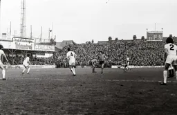 Steve Buckley appears to hit one from the half way line