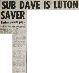 Match Report: Luton Town FC vs Oldham Athletic (8th Mar 1977)
