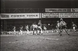 Paul Price crosses into the box from in front of the Bobbers