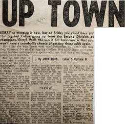Match Report: Luton Town FC vs Carlisle United (26th Mar 1977)
