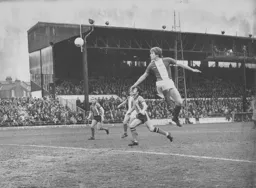 The ball misses everyone