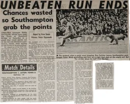 Match Report: Southampton vs Luton Town FC (2nd Apr 1977)