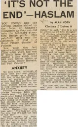 Match Report: Chelsea vs Luton Town FC (9th Apr 1977)
