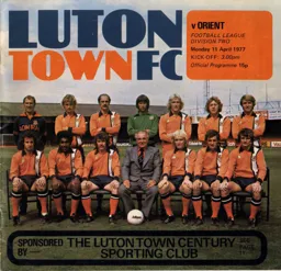 Programme: Luton Town FC vs Orient (11th Apr 1977)