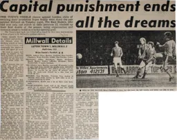 Match Report: Luton Town FC vs Millwall (12th Apr 1977)