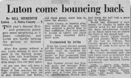 Match Report: Luton Town FC vs Notts County (23rd Apr 1977)