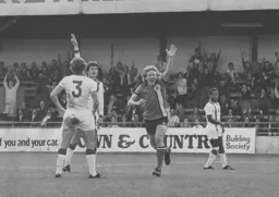 Steve Buckley after netting the only goal of the game