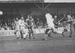 Jimmy Husband sees an effort saved by the goalkeeper