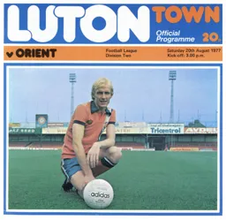 Programme: Luton Town FC vs Orient (20th Aug 1977)