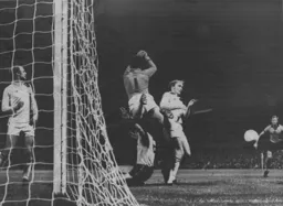 Milija Aleksic blocks a shot