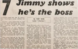 Match Report: Luton Town FC vs Charlton Athletic (3rd Sep 1977)