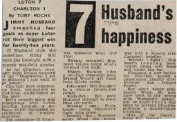 Match Report: Luton Town FC vs Charlton Athletic (3rd Sep 1977)