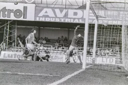 Gary Heale (obscured) nets the fifth goal