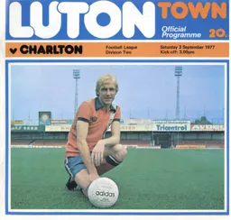 Programme: Luton Town FC vs Charlton Athletic (3rd Sep 1977)