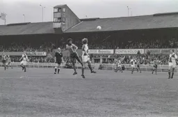 Ricky Hill working hard in midfield