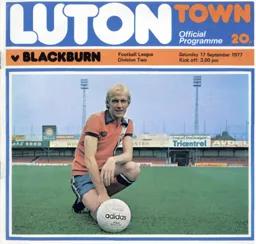 Programme: Luton Town FC vs Blackburn Rovers (17th Sep 1977)